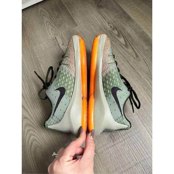 Nike KD 8 Easy Euro Light Grey Orange Lace-Up Basketball Shoes Youth Size 4.5 6W - Picture 9 of 12